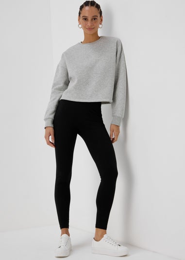 Grey Dropped Shoulder Crew Neck Sweatshirt