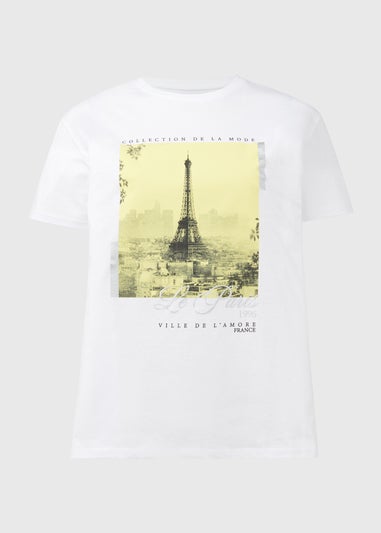 White Paris Foil T Shirt
