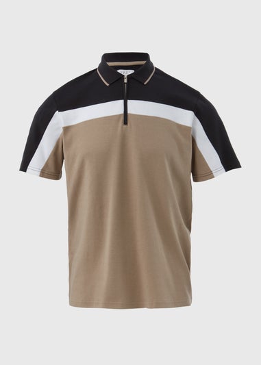Black & Stone Horizontal Cut & Sew Polo Shirt