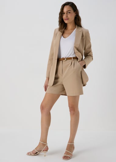 Et Vous Beige Tailored Shorts