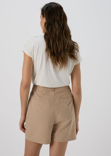 Et Vous Beige Tailored Shorts