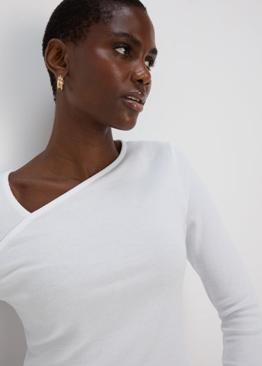 White Long Sleeve T-shirt - Matalan