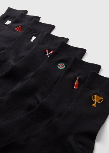 7PK Pub Embroidered Socks