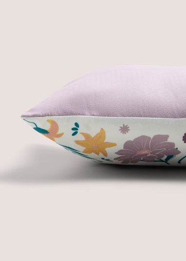 Multicoloured Bird Embroidered Cushion (30cm x 50cm)