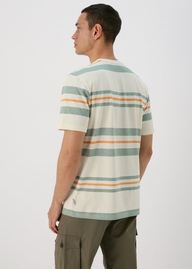 Ecru Multicolour Candy Stripe T-Shirt