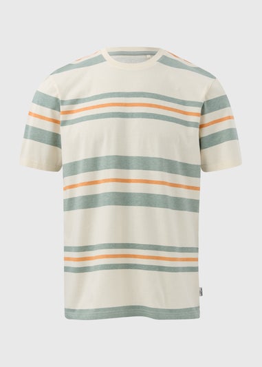 Ecru Multicolour Candy Stripe T-Shirt