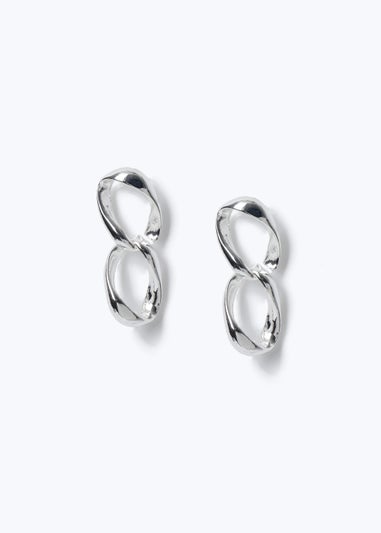 Silver Infinity Earrings