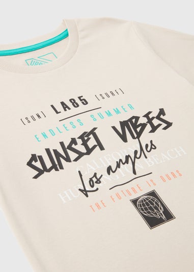 Boys Cream Sunset Vibes T-Shirt (7-13yrs)