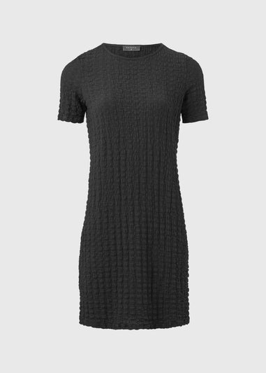 Charcoal Hypertexture Mini Dress