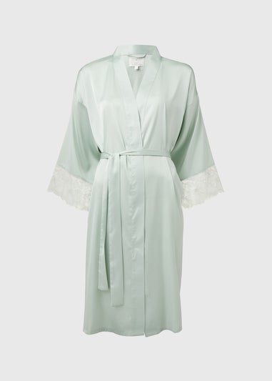 Green Lace Bridal Dressing Gown