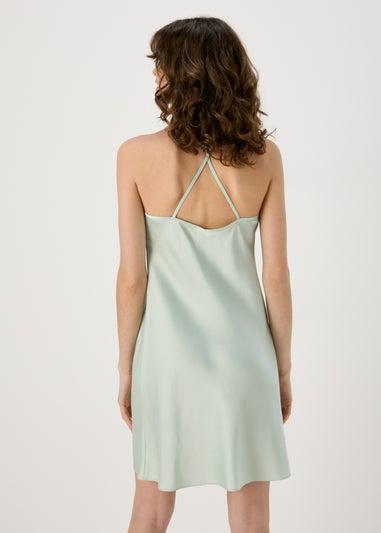 Green Lace Bridal Satin Chemise