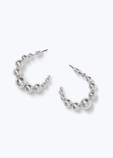 Silver Bead Earrings