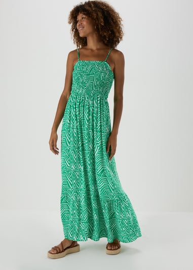 JDY Green Smock Maxi Dress