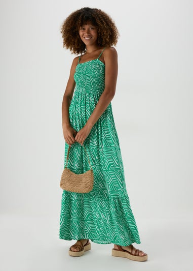 JDY Green Smock Maxi Dress