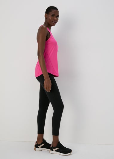 Souluxe Pink Mesh Sports Vest Top