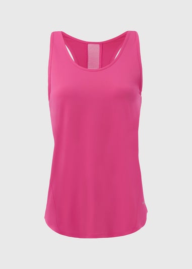 Souluxe Pink Mesh Sports Vest Top