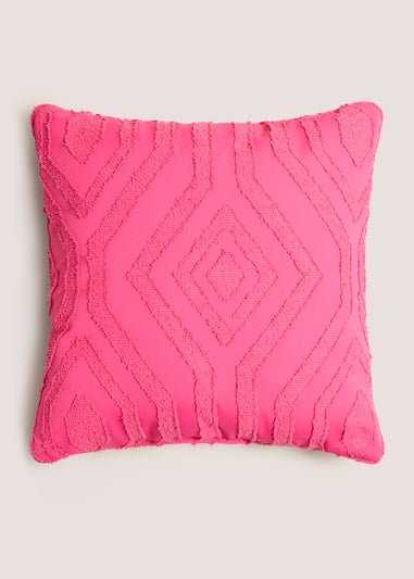 Pink Geometric Pattern Cushion (43cmx43cm)