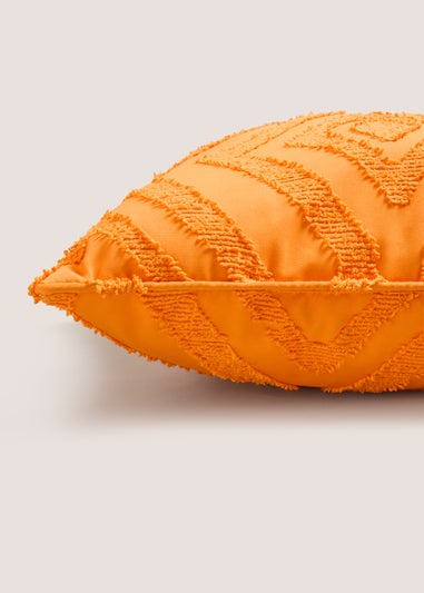 Orange Geometric Pattern Cushion (43cmx43cm)