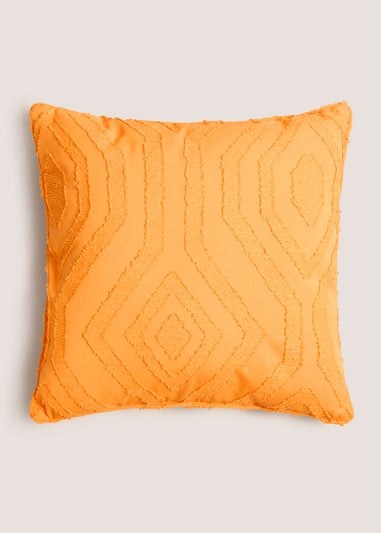 Orange Geometric Pattern Cushion (43cmx43cm)