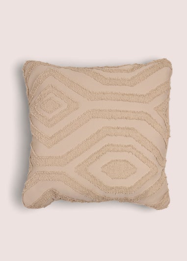 Cream Geo Tufted Cushion (43cm x 43cm)