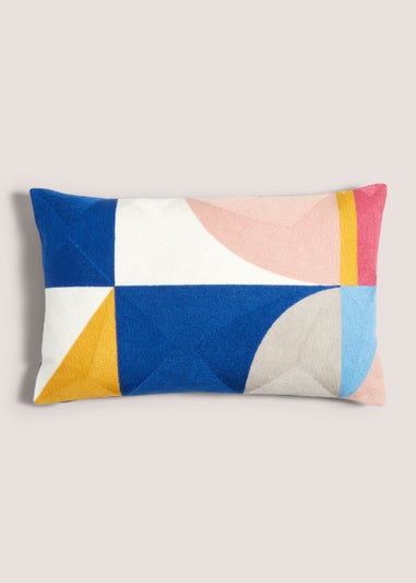 Multicolour Geo Print Urban Cushion