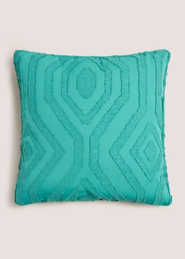 Blue Geometric Pattern Cushion (43cmx43cm)