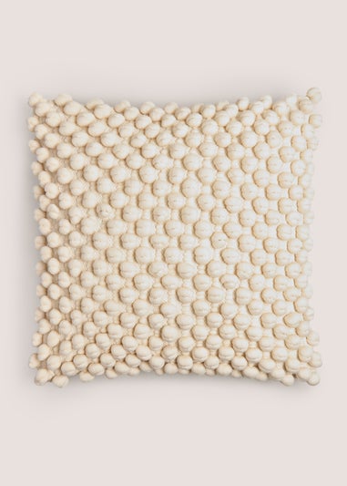 Cream Bobble Cushion