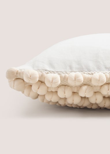 Cream Bobble Cushion