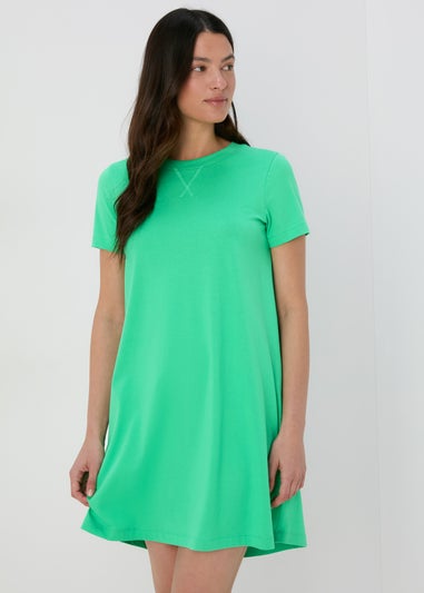 Green T-Shirt Dress