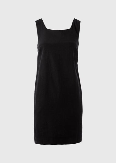 Black Linen Mini Dress