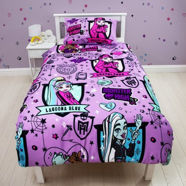 Monster High Fierce Single Rotary Reversible Duvet Set