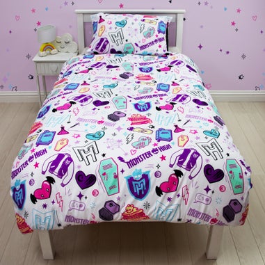 Monster High Fierce Single Rotary Reversible Duvet Set