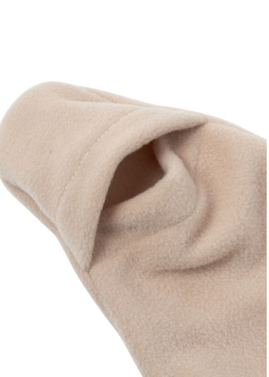 Clair de Lune Star Fleece Beige Wrap Blanket