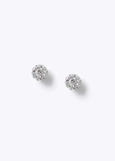 Shambala Ball Silver Earrings