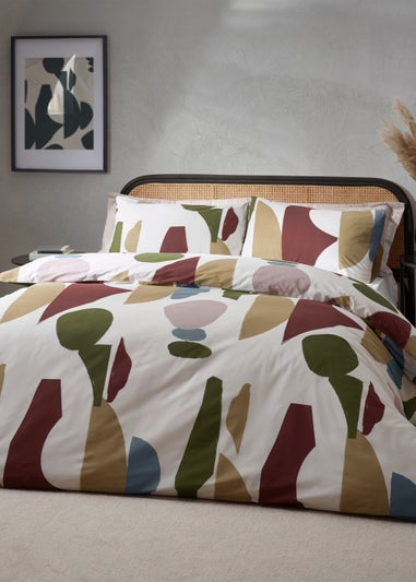 Hoem Meta Abstract Cotton Rich Duvet Cover Set