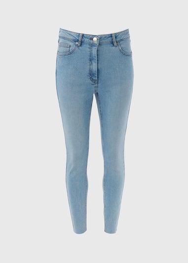 Papaya Petite Mid Wash Ankle Grazer Jeans - Matalan