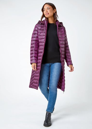 Roman Purple Long Pad Light Coat