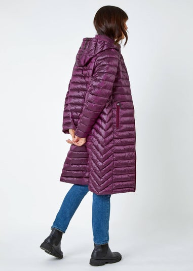 Roman Purple Long Pad Light Coat