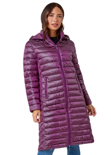 Roman Purple Long Pad Light Coat