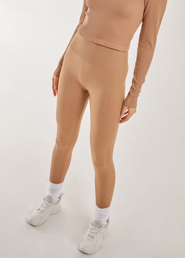 Pink Vanilla Camel Active Rib Leggings