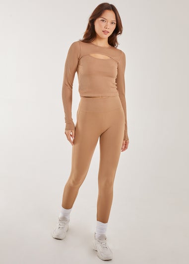 Pink Vanilla Camel Active Rib Leggings