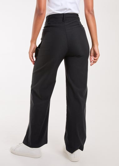 Pink Vanilla Black Oversized Pocket Wide Leg Cargo Trousers