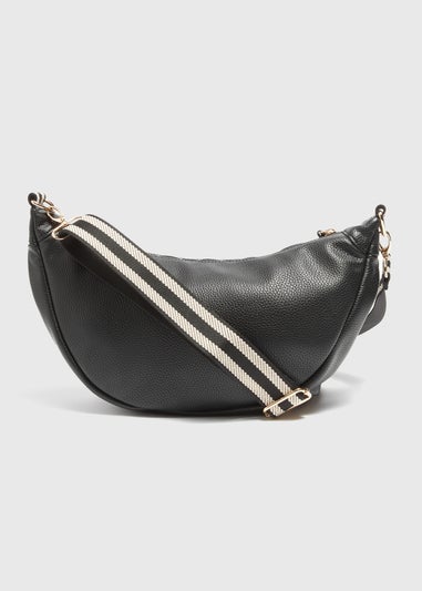 Black PU Moon Bag