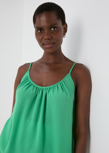 Green Solid Cami Top