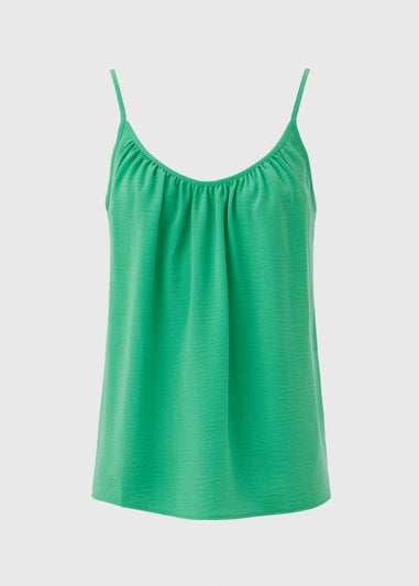 Green Solid Cami Top