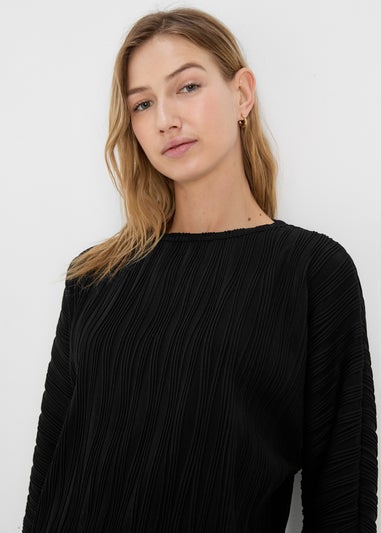 Black Dolman Sleeve Top