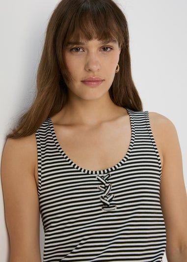 Black Stripe Vest