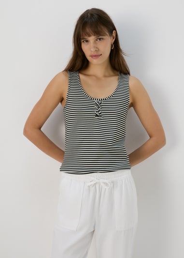 Black Stripe Vest