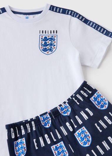 Kids Navy England Football Pyjama Set (4-13yrs)