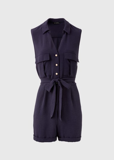 Et Vous Navy Airflow Playsuit